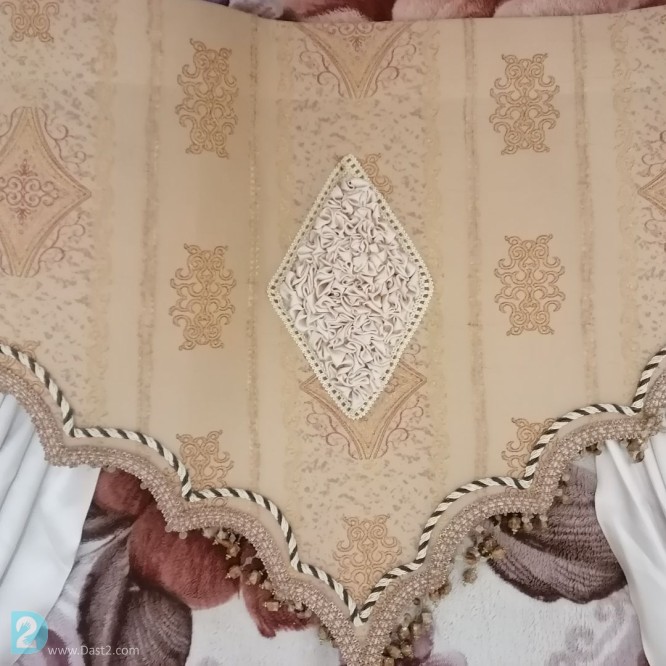 آگهی رایگان پرده شیک هلالی پنجره یا سقف اپل آشپزخونه یا  ورودی راهرو