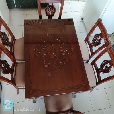 میز و صندلی ناهارخوری چوبی