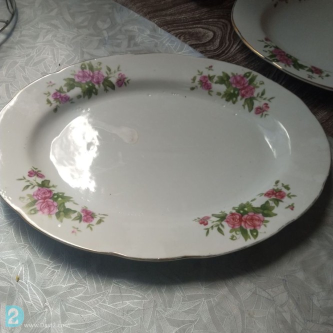 آگهی رایگان سرویس چینی ژاپنی اصل گلسرخی 43پارچه