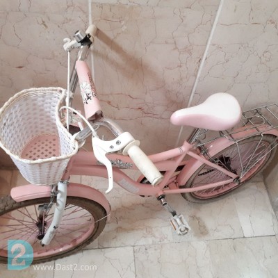 دوچرخه دخترانه صورتی سایز ۲۰ رامبو