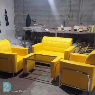 مبل نیمست اطلس  با رنگبندی