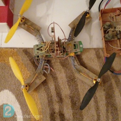 قطعات موتور و بدنه کوادکوپتر