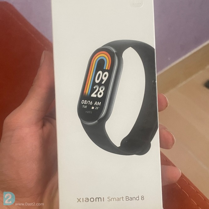 آگهی رایگان ساعت هوشمند شیائومی Mi Band 8 (بسیار تمیز) + محافظ