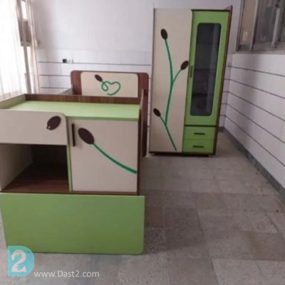 تخت و کمد نوزاد نوجوان