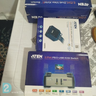 کابل usb4. آتن   کی وی ام سوییج 2پورت تخفیف داره