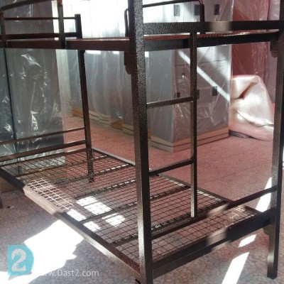 تخت دو طبقه فلزی