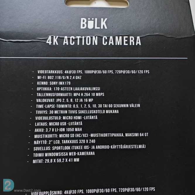 آگهی رایگان دوربین ورزشی اکشن کمرا (Action Camera) ضد آب 4K