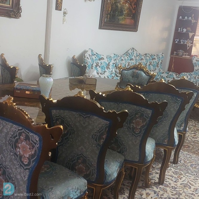 آگهی رایگان مبل ۹ نفره به همراه ناهارخوری ۱۲ نفره