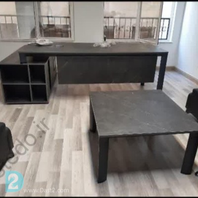 میز پایه فلزی ال