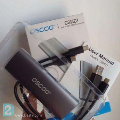 SSD اکسترنال Micron 1100 256GB M2 SATA + قاب OSCOO