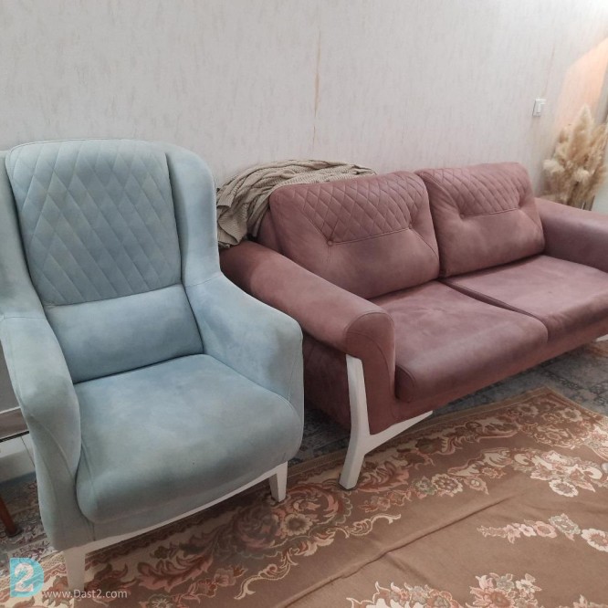 آگهی رایگان ۷ نفره لمسه لوزی چستر مدرن بسیار سالم بدون نشست