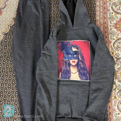 ست هودی و شلوار پاییزی و زمستانی دخترونه