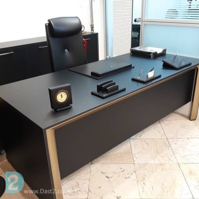 میز پایه استوانه ای فلزی با ال