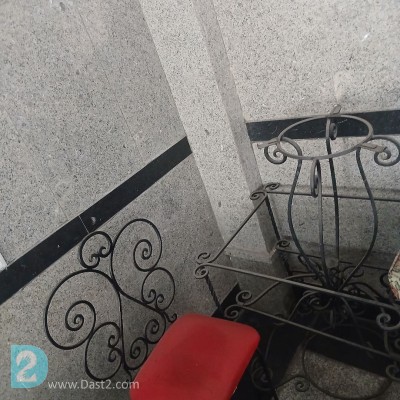 مبل ۶ نفره فرفورژه همراه میز و صندلی تلفن
