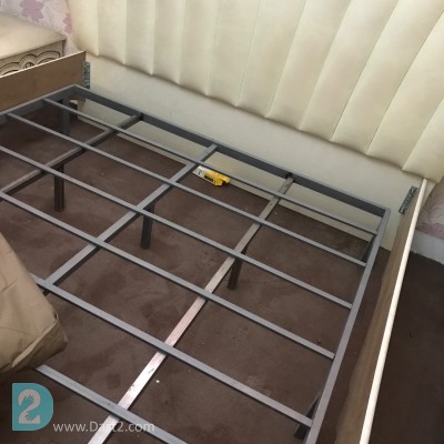 تخت خواب با زیر تختی بدون تشک در حد نو