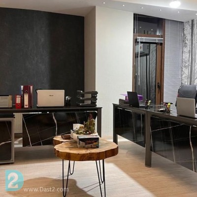 میز کارمندی پایه استوانه ای