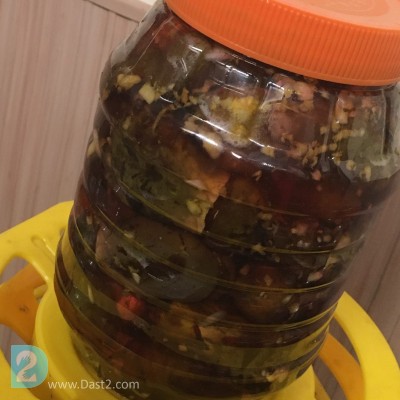 ترشی بادمجان شکم پور