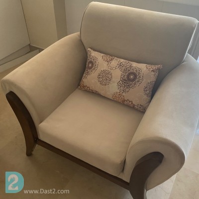 مبل تک نفره و سه نفره راحتی کارکرده