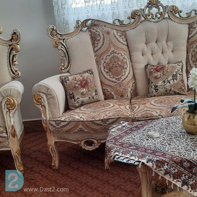 فروش مبلمان سلطنتی ۹ نفره،تمیز و سالم