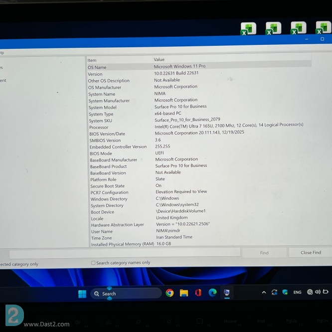 آگهی رایگان Surface 10 pro for businnes
