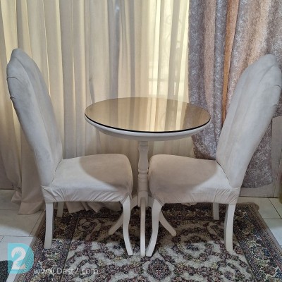 فروش مبل ۸ نفره همراه میز ناهار خوری دو نفره