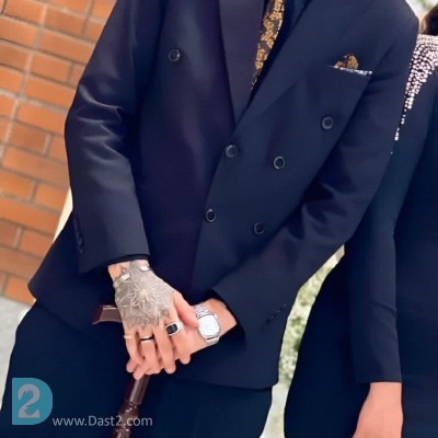 فوری کت و شلوار دبل برست در حد نو پک کامل